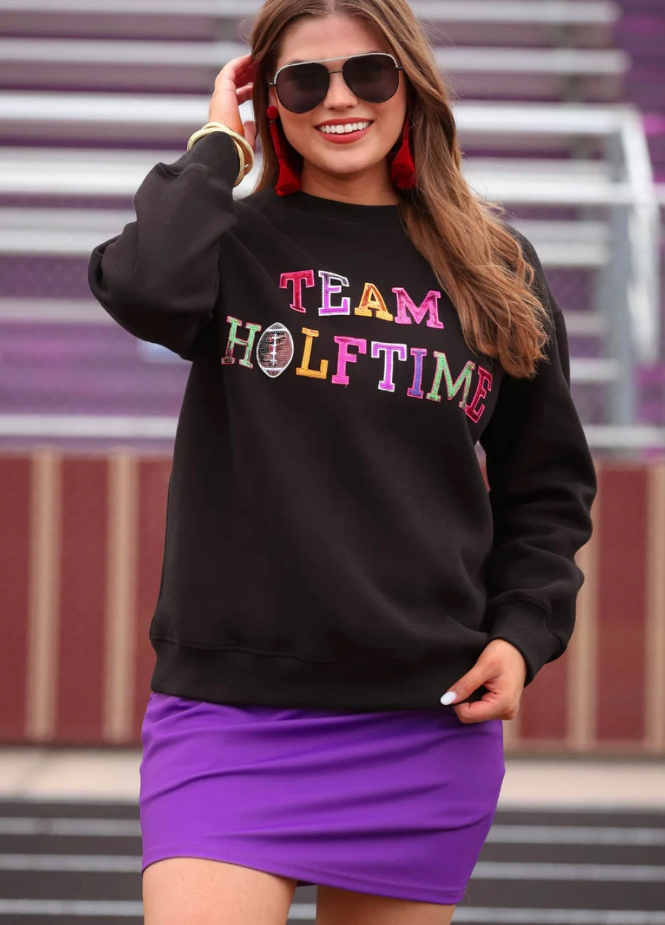 SEQUINS Pullover Team Halftime