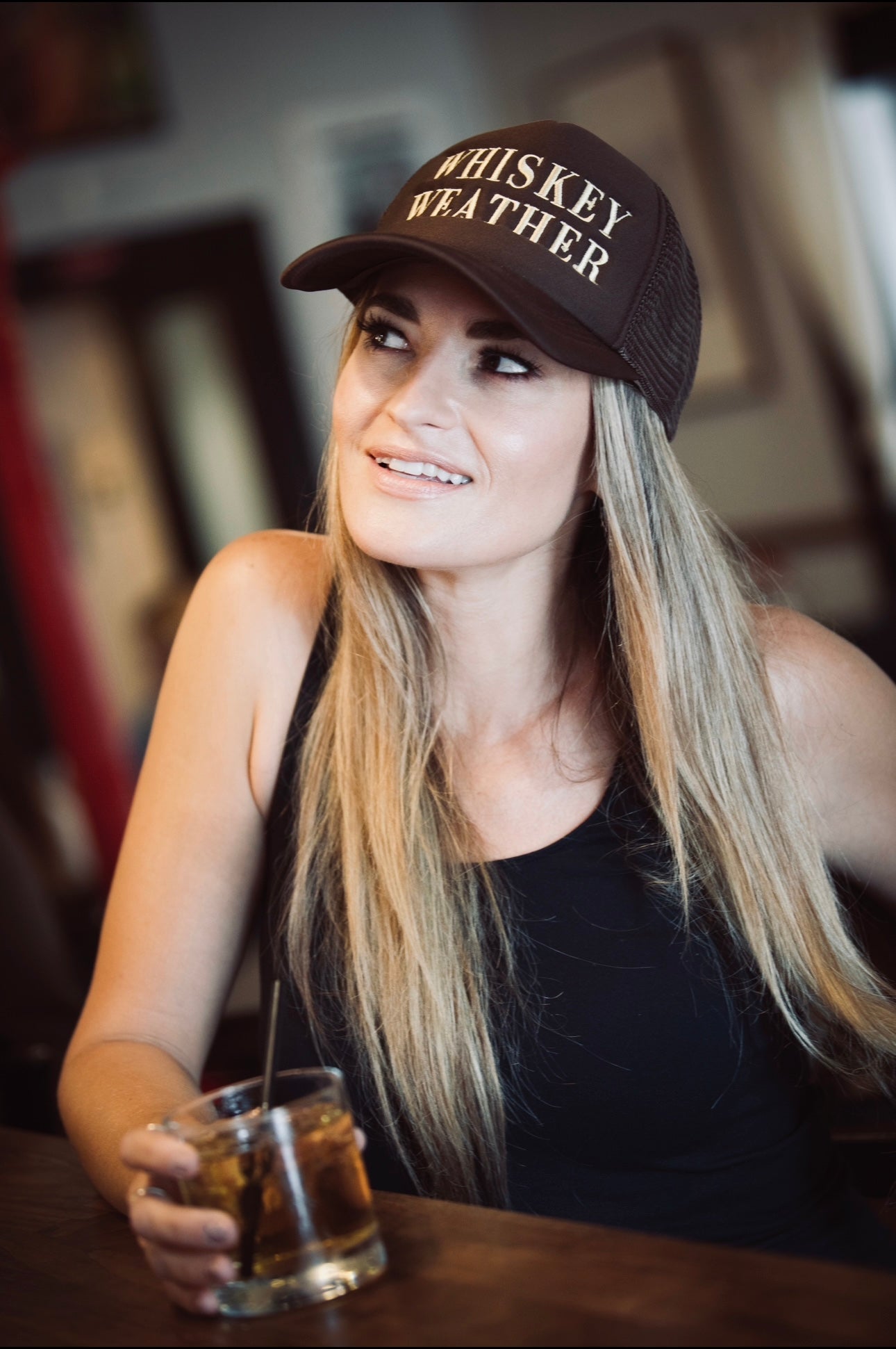 Whiskey Weather Embroidered Cap