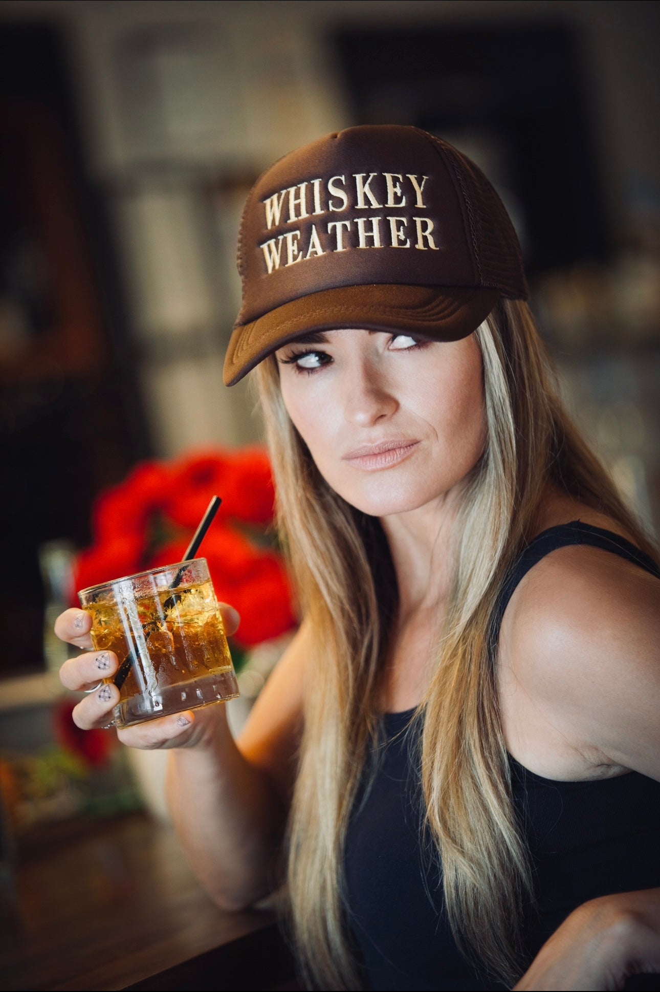 Whiskey Weather Embroidered Cap