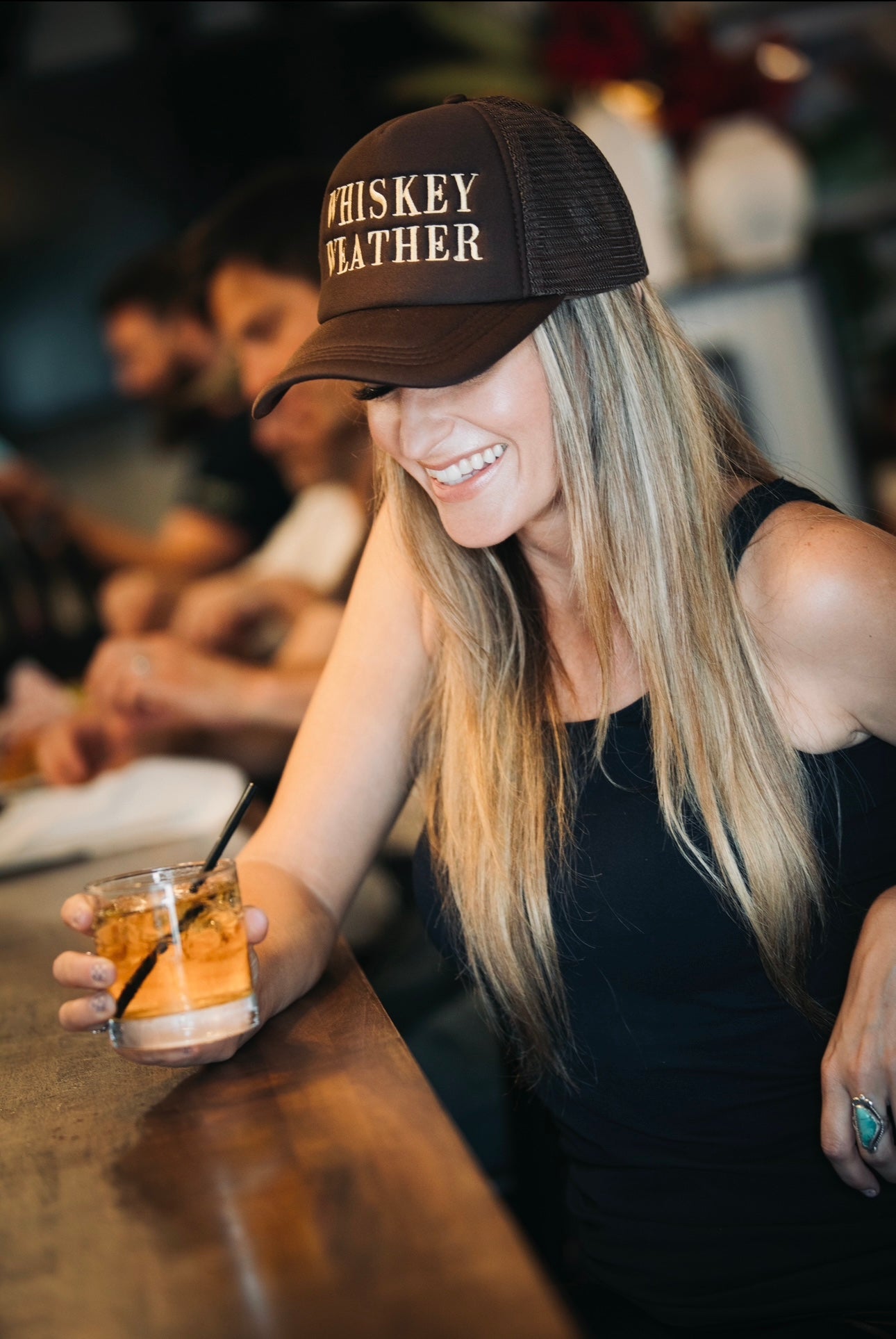 Whiskey Weather Embroidered Cap