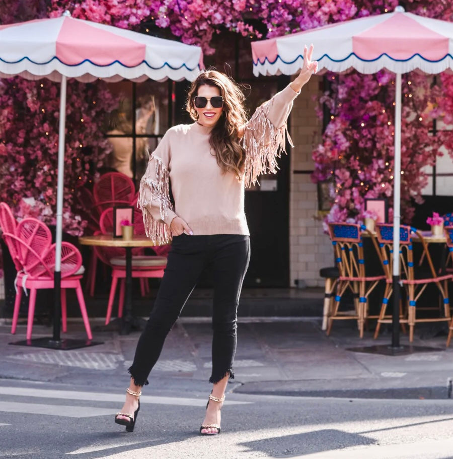 Fringe Sequins Sweater