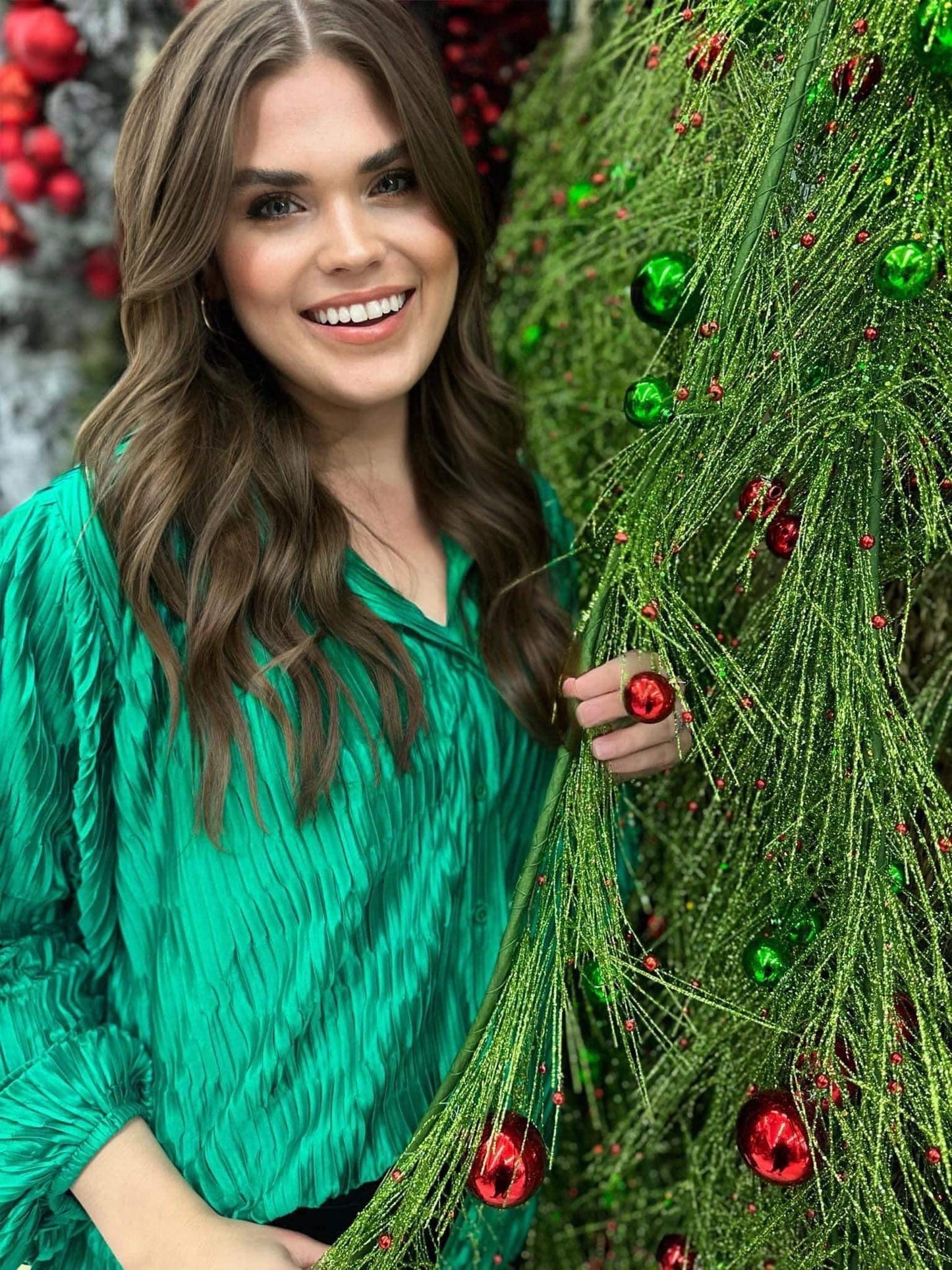 Emerald Button Up
