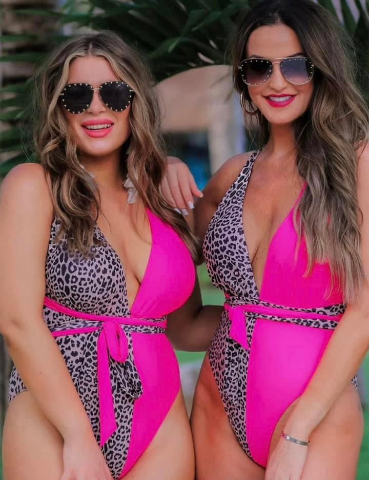 Pink Leopard Swimsuit
