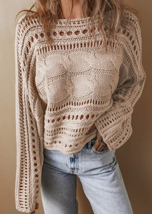 Beige Knit Sweater