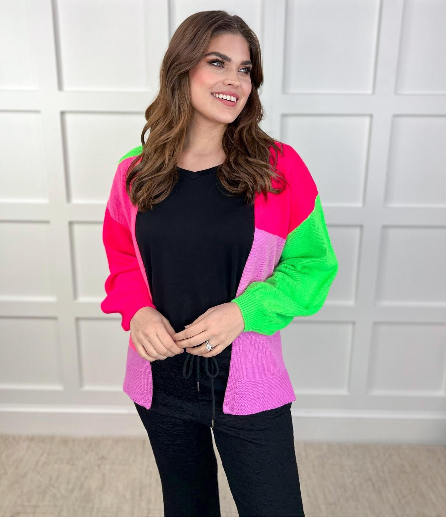 Color Block Cardi