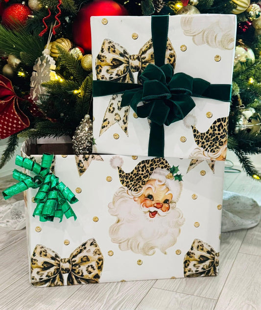 Vintage Santa Wrapping Paper Roll