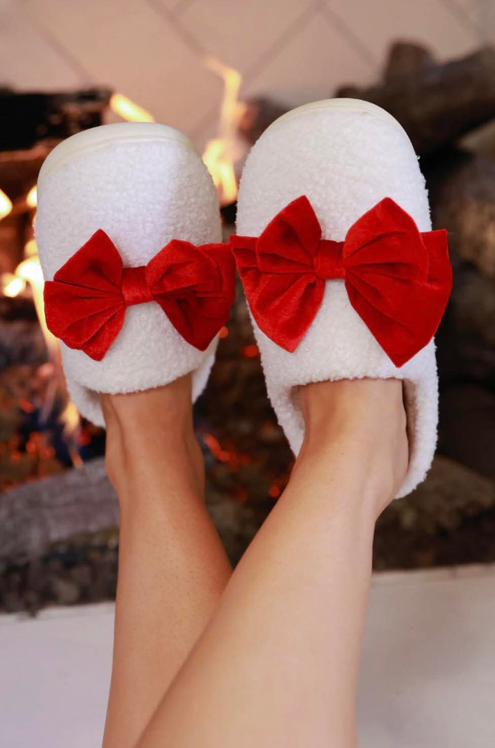 Red Velvet Slippers
