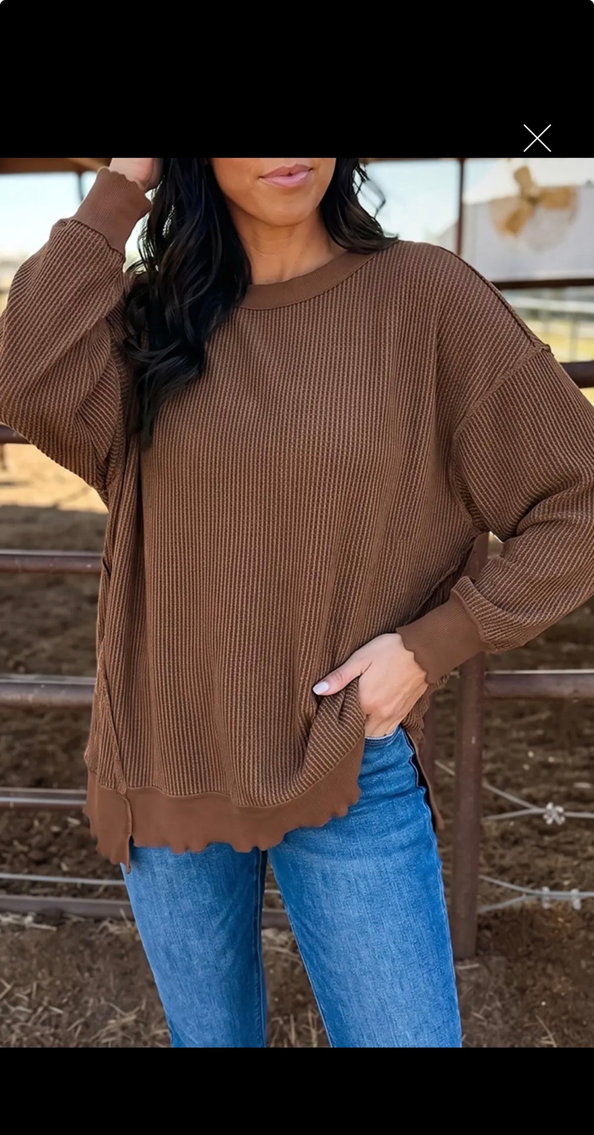 Ribbed Pullover