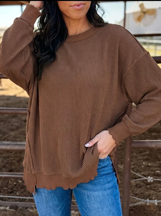 Ribbed Pullover