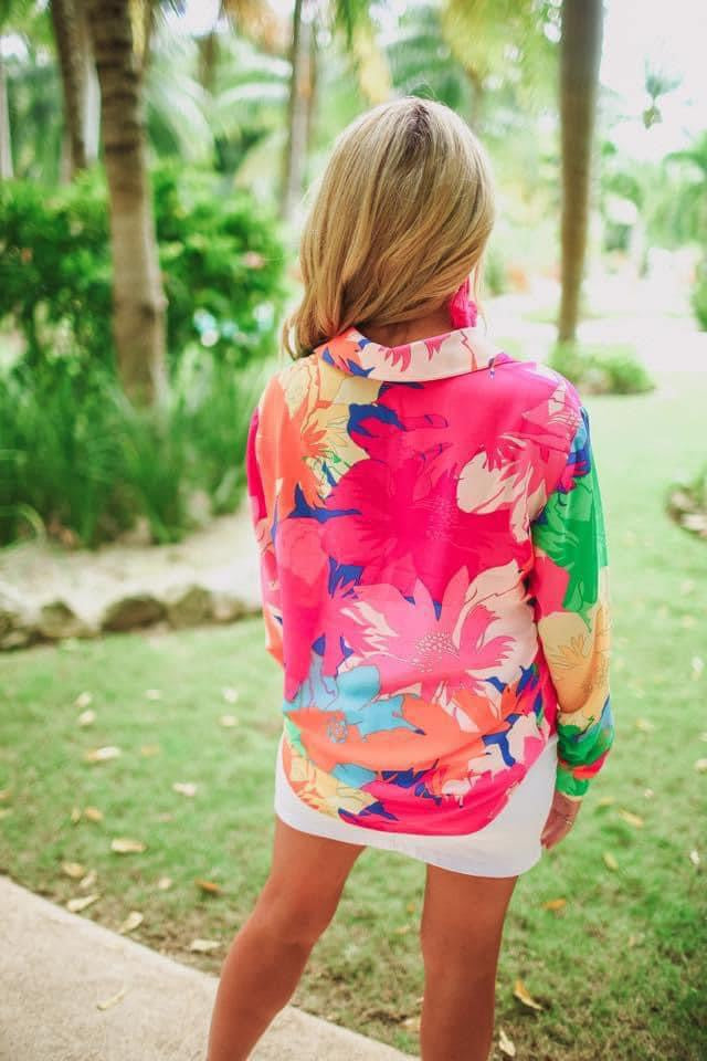 Hawaiian Silk Blouse