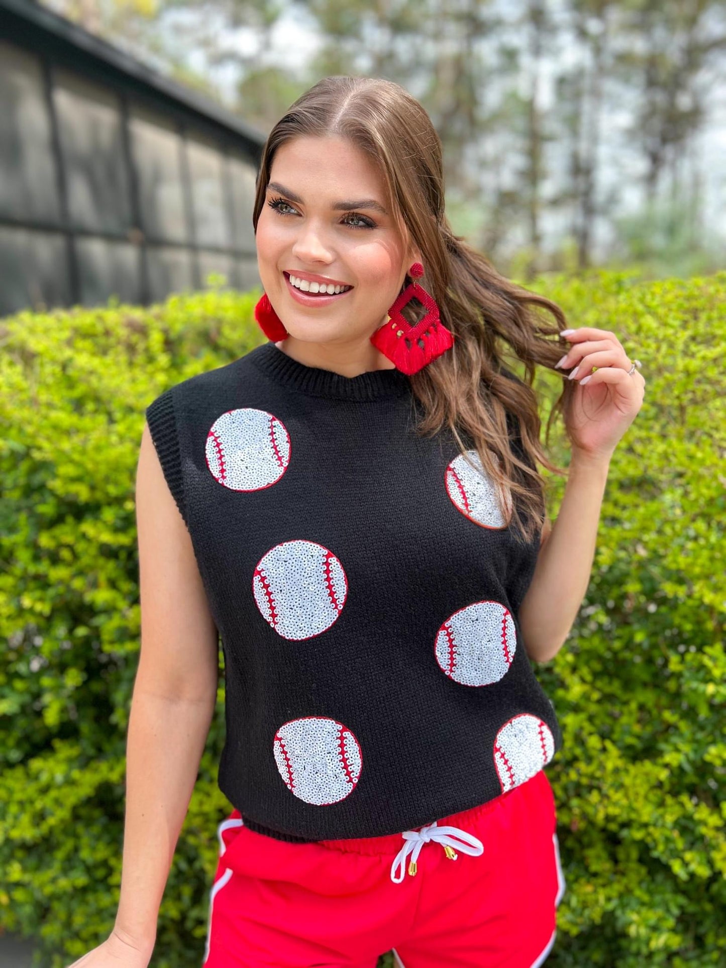 Sequin Baseball Vest