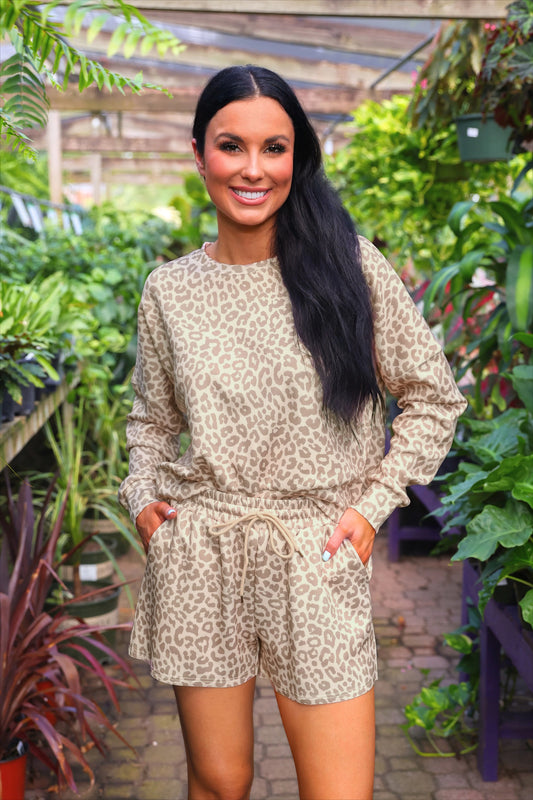 Leopard Luxe Lounge Set