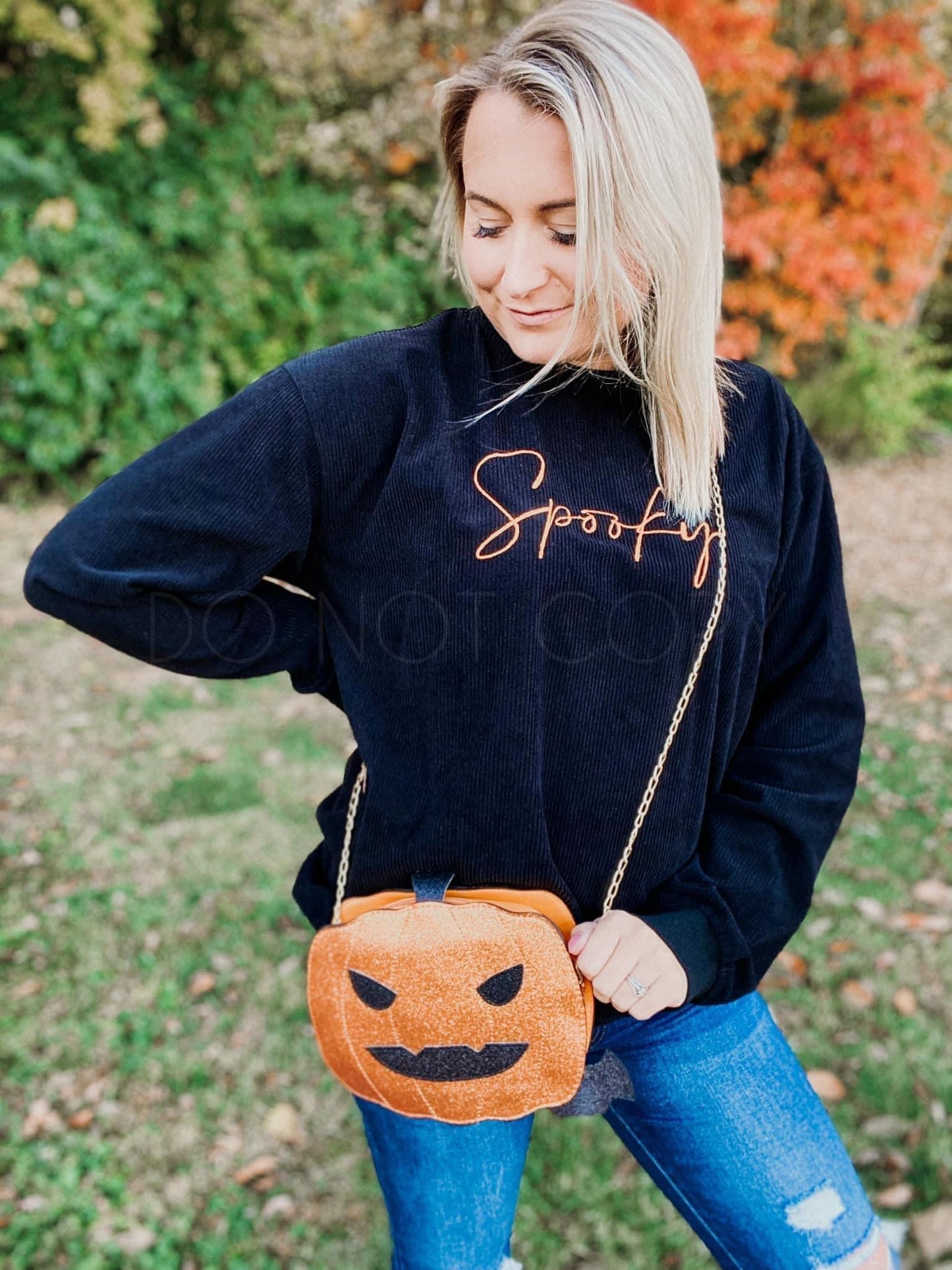 Spooky Embroidered / Corded Pullover
