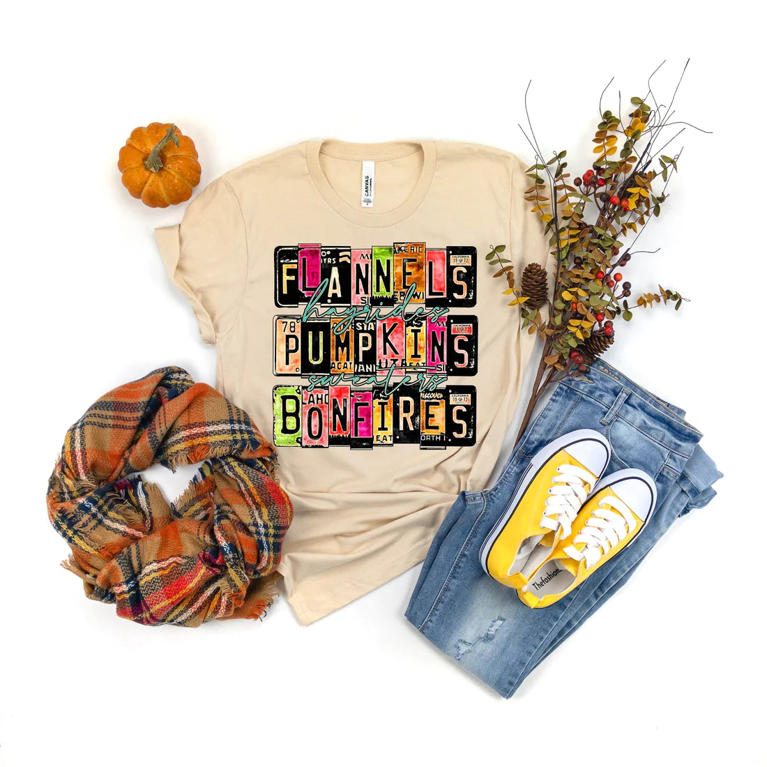 Flannels Pumpkins & Bonfires