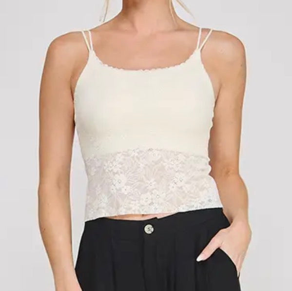 Ivory Lace Cami