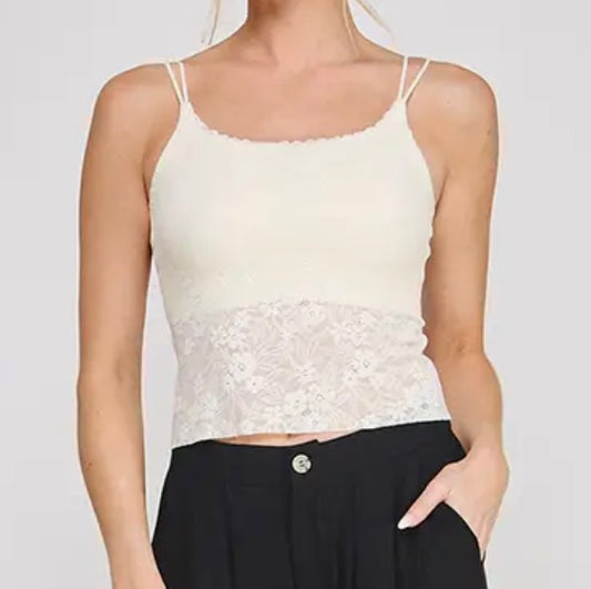 Ivory Lace Cami