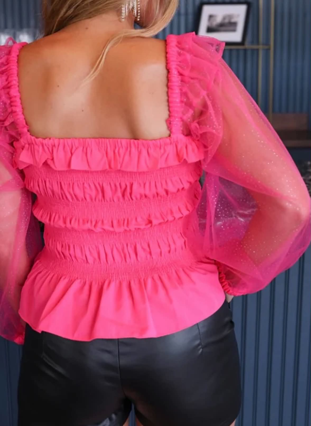 Pink Glitter Top